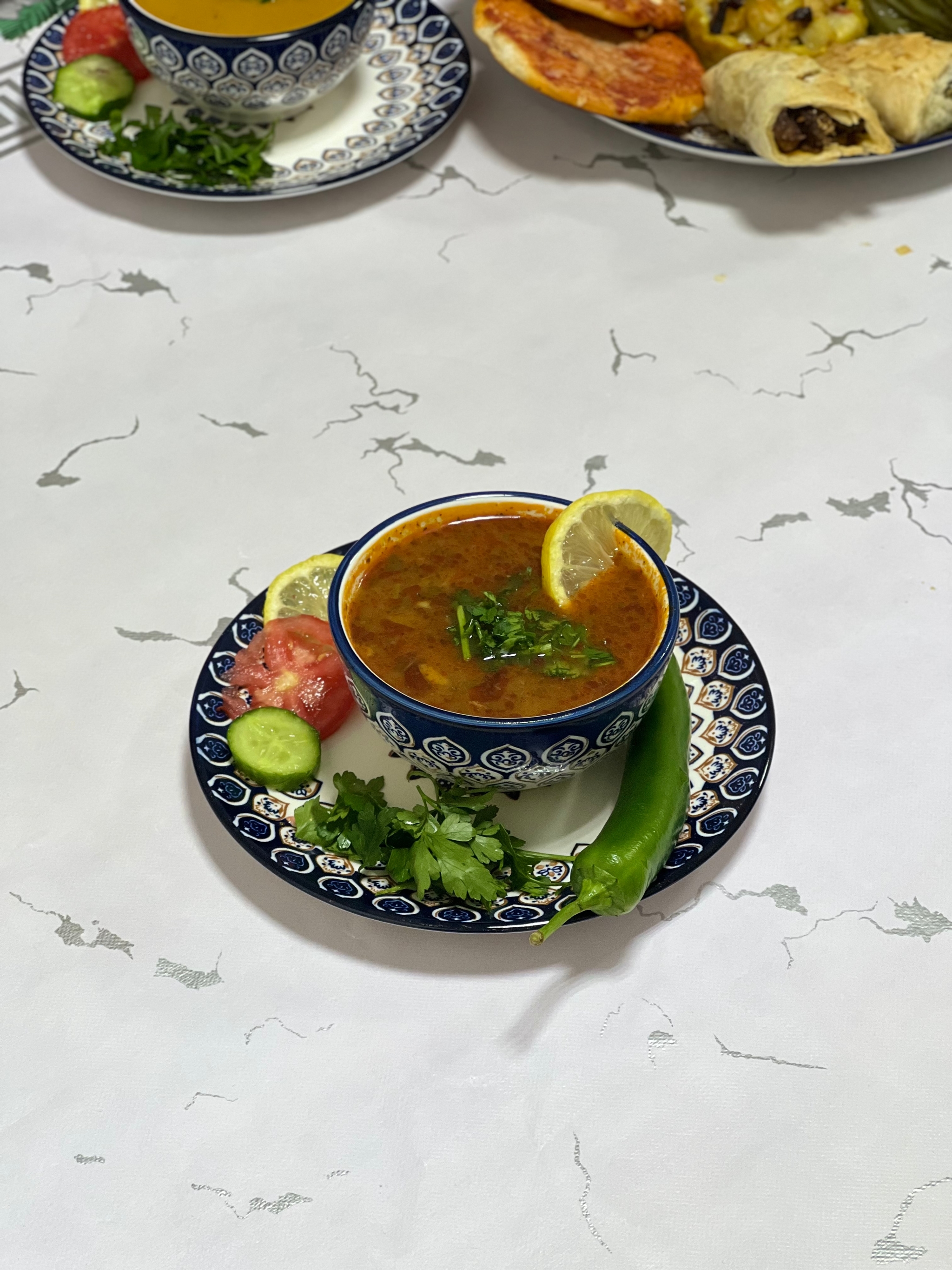 شربة طرابلسية بالحم 